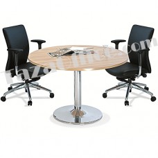 Round Discussion Table with Drum Leg (Chrome)